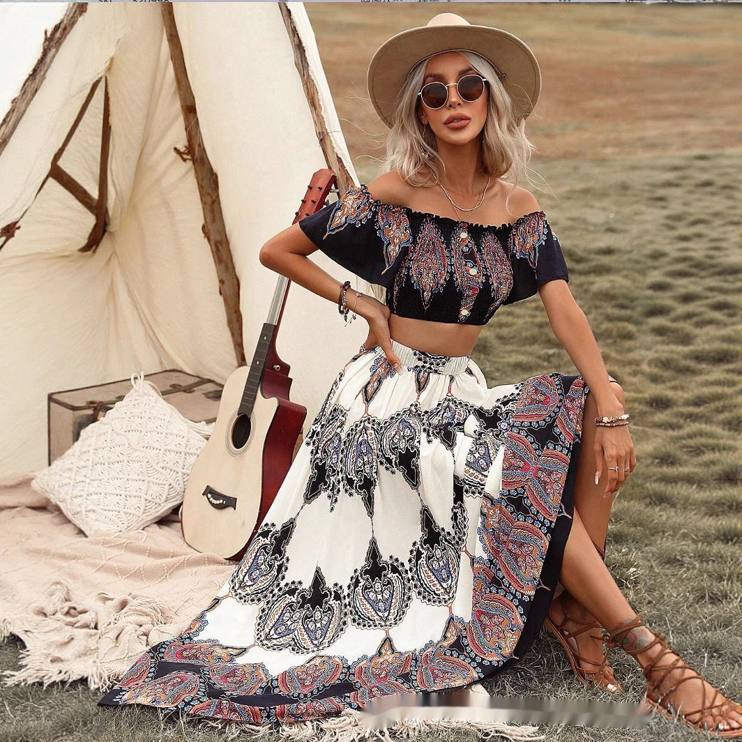 European And American Clothes New Fashion Printing Dress