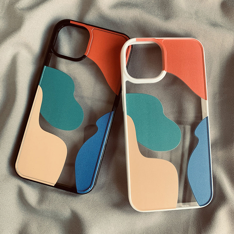 Color Block Contrast Mobile Phone Cases