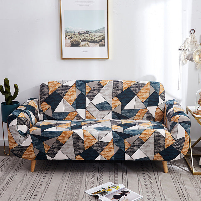 Printed cushion sofa cover