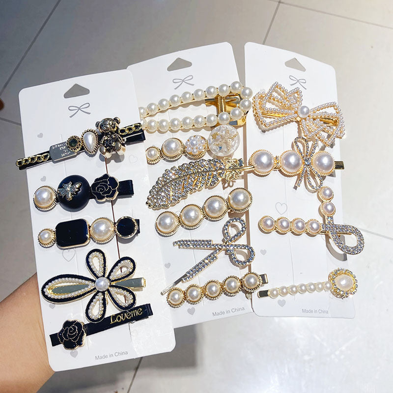 Hairpin Rhinestone Pearl