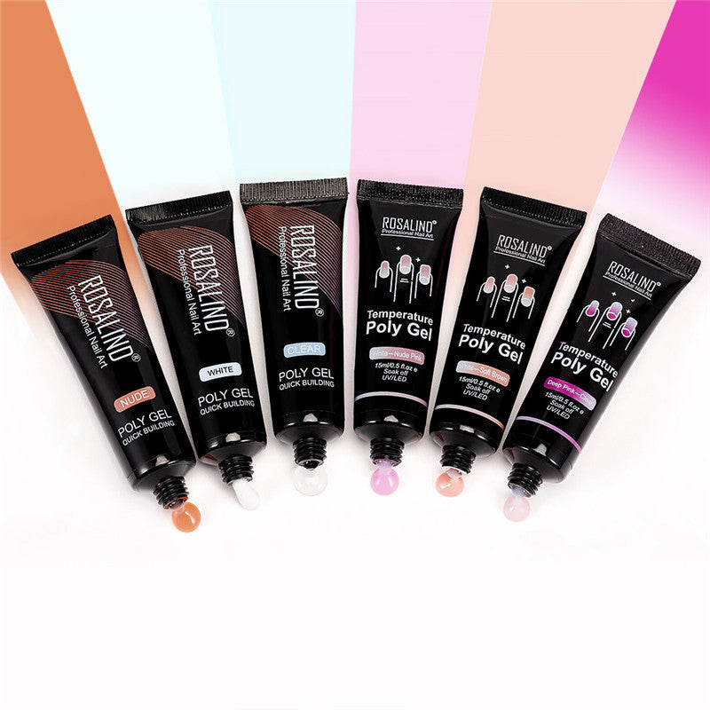 Multi-color mixed nail model glue