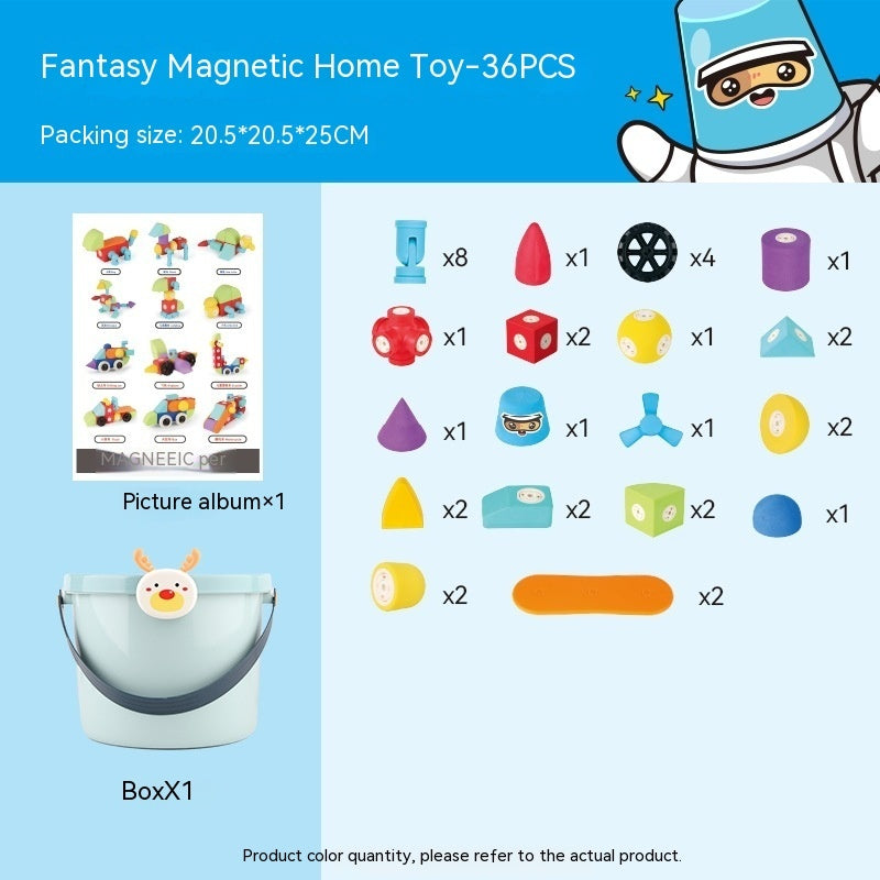 Magnetic Building Blocks Assembled Educational Toys
