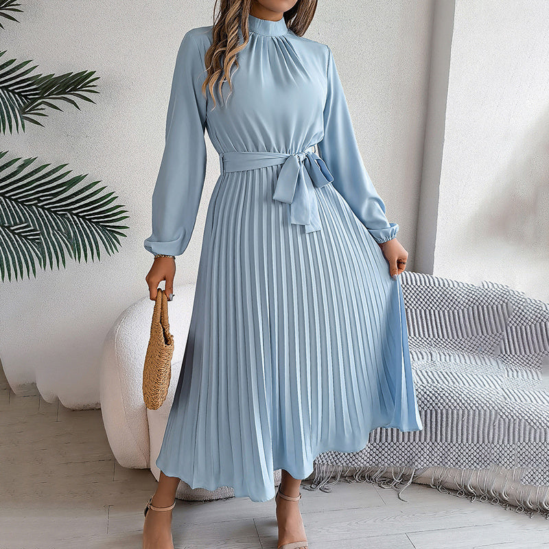 Elegant High Neck Long Sleeve Casual To Formal Wear