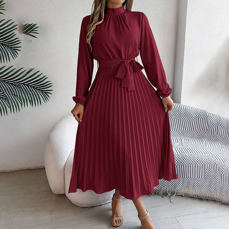 Elegant High Neck Long Sleeve Casual To Formal Wear