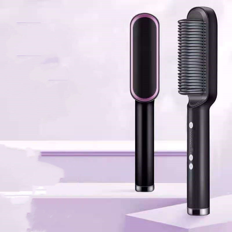 New 2 In 1 Hair Straightener Hot Comb Dual-purpose Electric Hair Brush