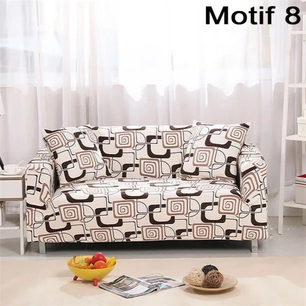 Printed cushion sofa cover