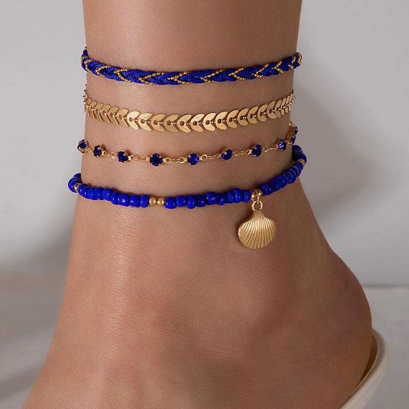 4pcs Set Bohemian Woven Rope