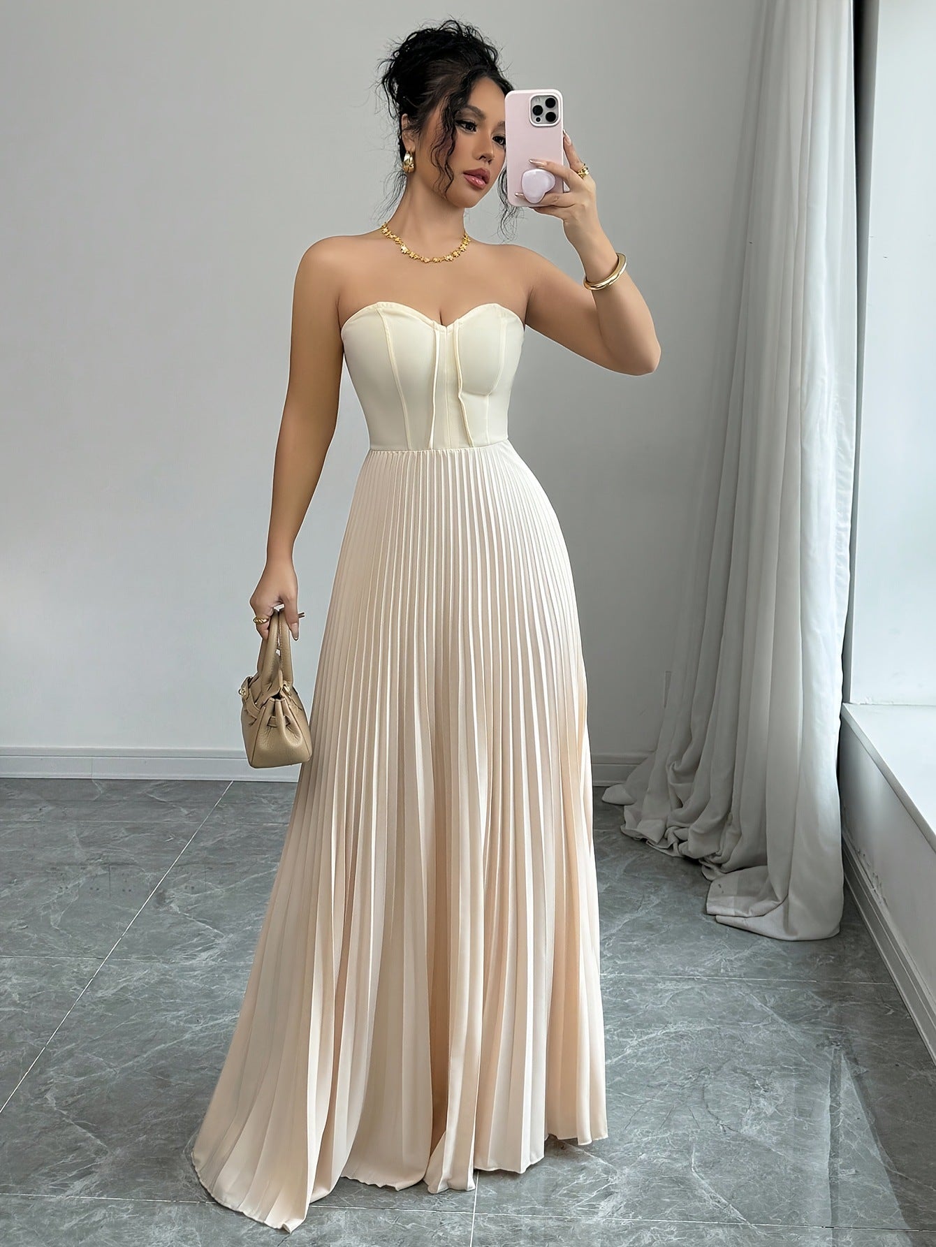 Women's French Tube Top Elegant Dress