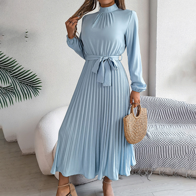 Elegant High Neck Long Sleeve Casual To Formal Wear
