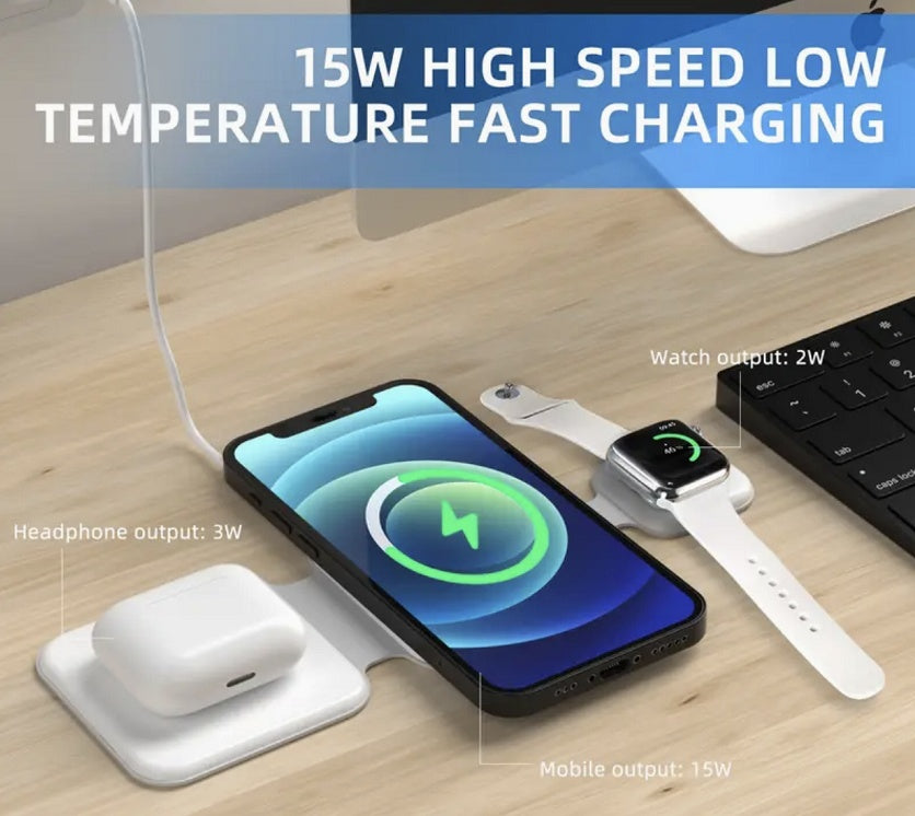 Magnetic Foldable Wireless Charger Multi-device