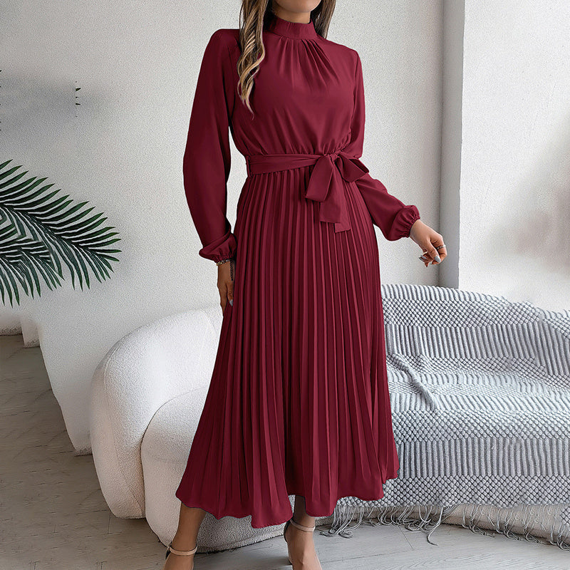 Elegant High Neck Long Sleeve Casual To Formal Wear
