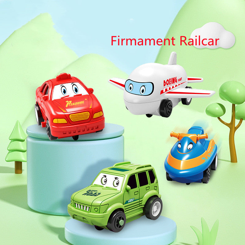 Children Puzzle Electric Car Automatic Rail City Scene Construction Education Toy Gift