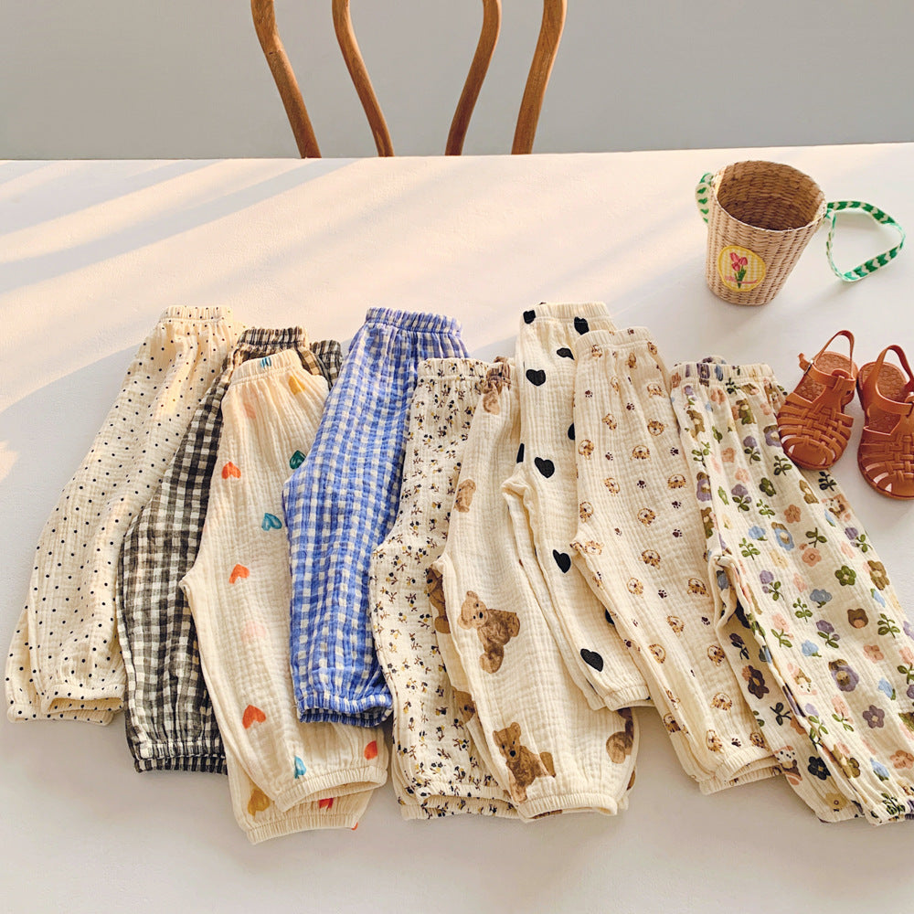 Baby Anti-mosquito Pants Thin Cotton Trousers Loose
