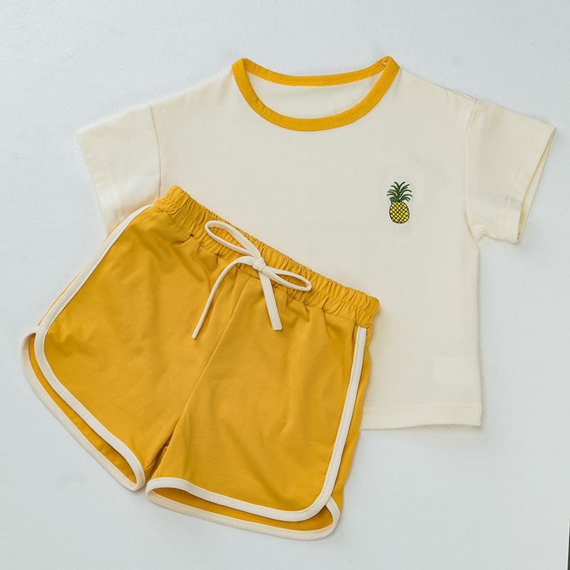 Girls' Embroidery Short Sleeved