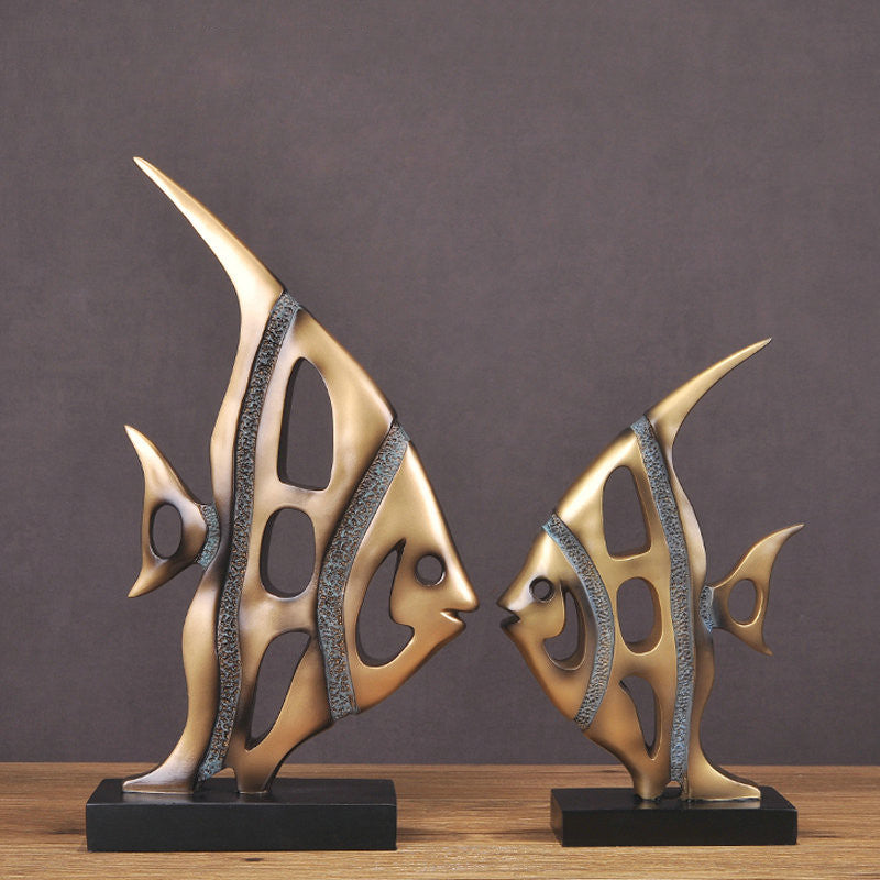 Couple Fish Decoration Style Home Accessories