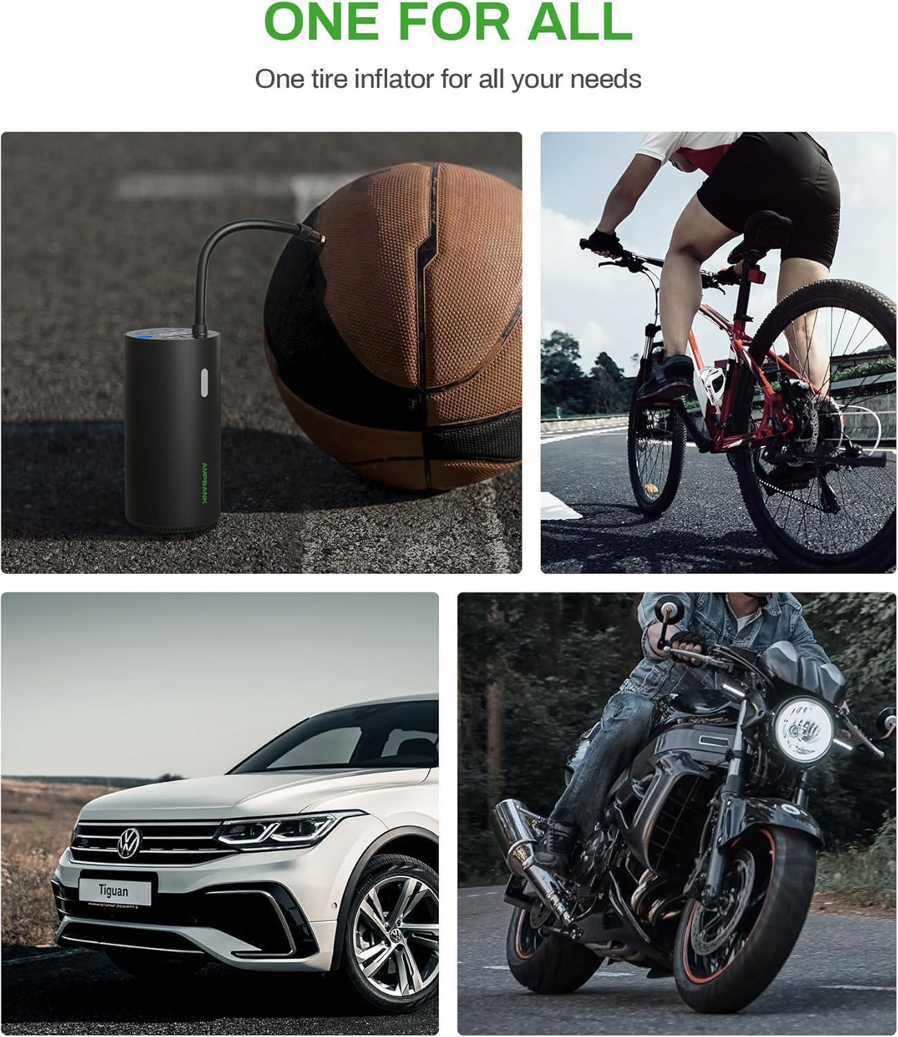 Portable Tire Air Pump LED Screen For Fast Inflation