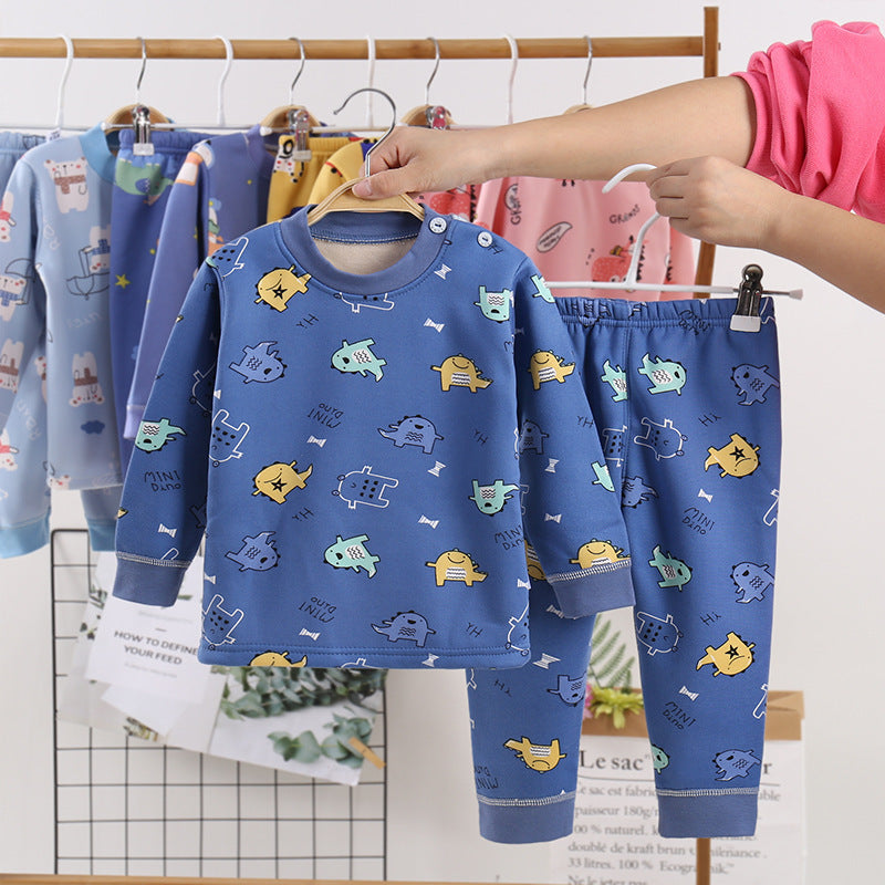 Clothing Winter Boys And Girls Thickened Autumn Clothes Long Trousers