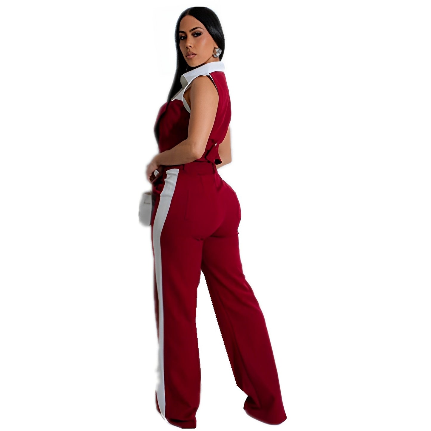 Pocket Casual Trousers Two-piece Set