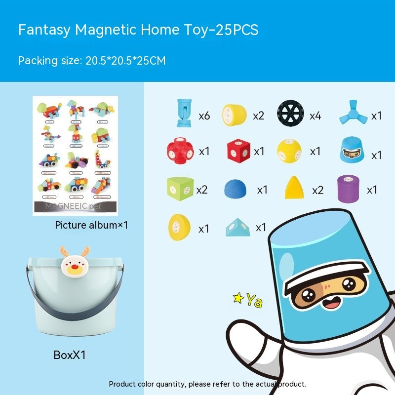 Magnetic Building Blocks Assembled Educational Toys