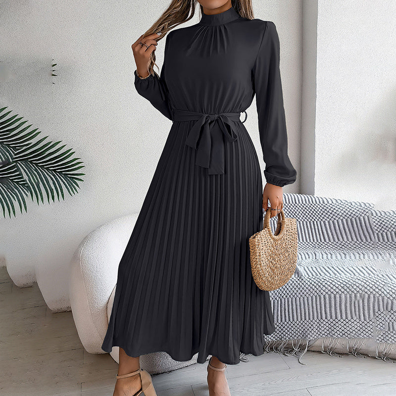Elegant High Neck Long Sleeve Casual To Formal Wear