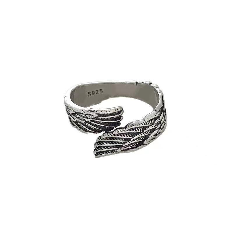 Silver Ring Angel Wings