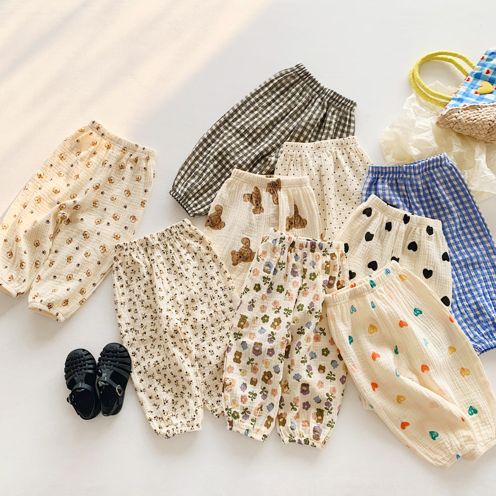 Baby Anti-mosquito Pants Thin Cotton Trousers Loose