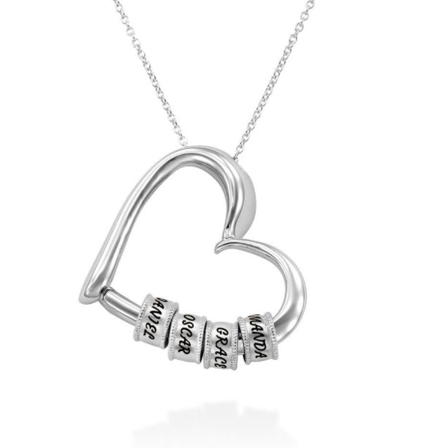 Personalized Heart Necklaces