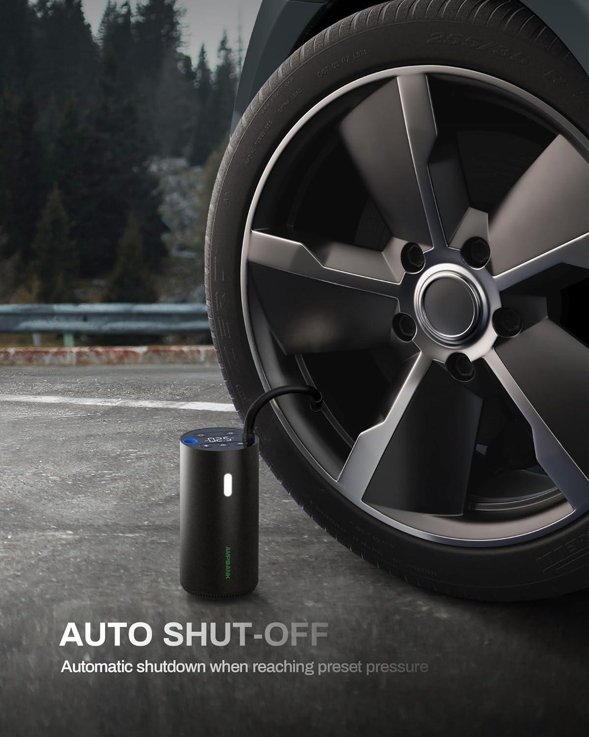 Portable Tire Air Pump LED Screen For Fast Inflation