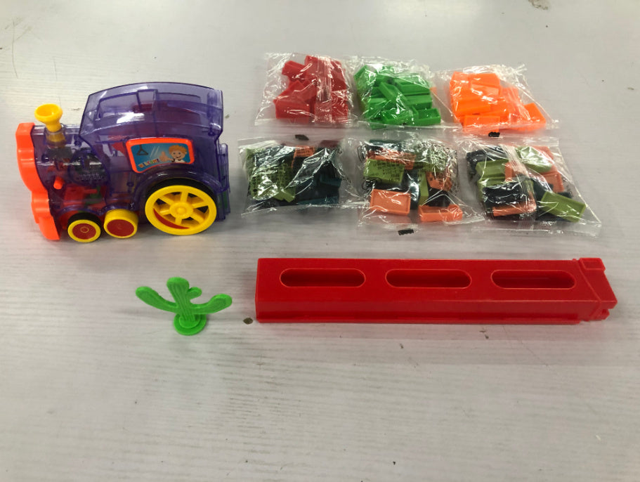 Domino Train Toys Car Puzzle Electric Building Blocks Train Toy
