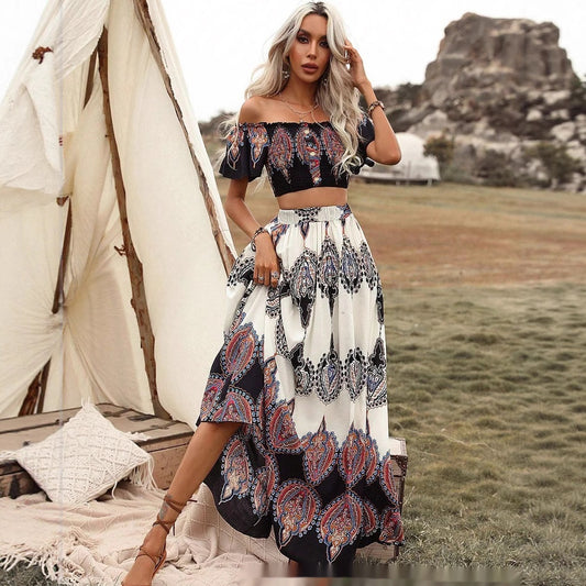 European And American Clothes New Fashion Printing Dress