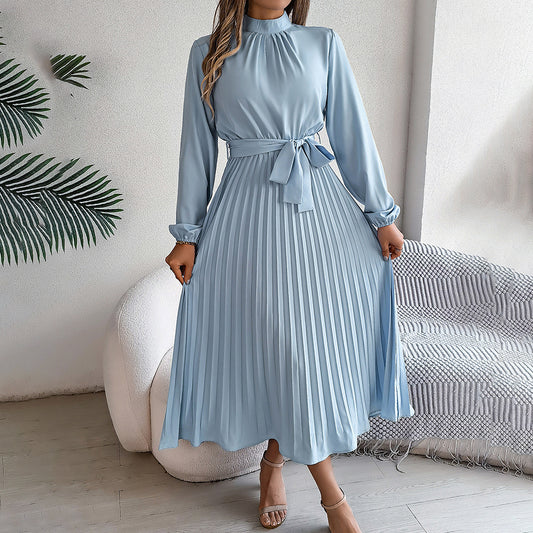 Elegant High Neck Long Sleeve Casual To Formal Wear