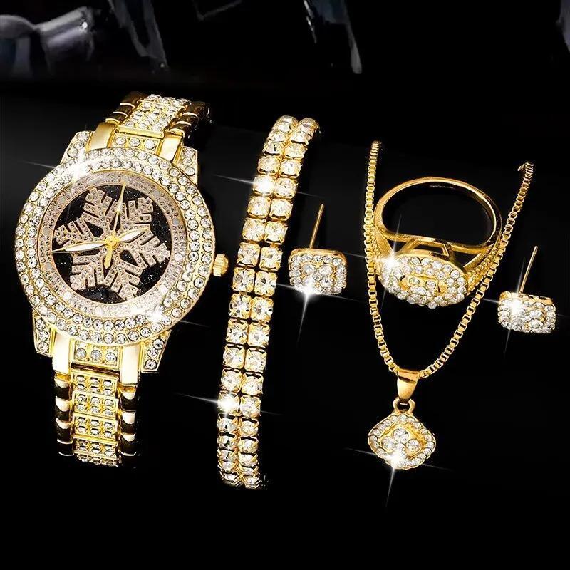 Snowflake Luxury Full Rhinestone Jewelry Set