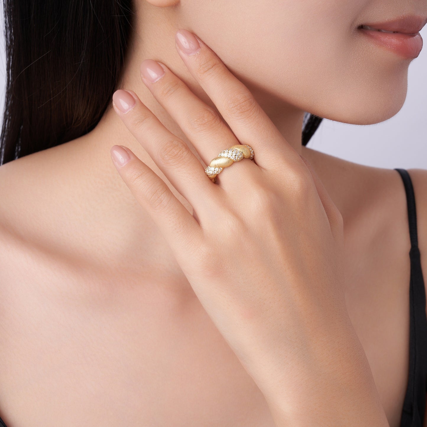 Sterling Silver And Gold-plated Diamond