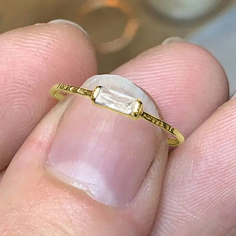 Simple Fine Circle Ring Fashion Lady