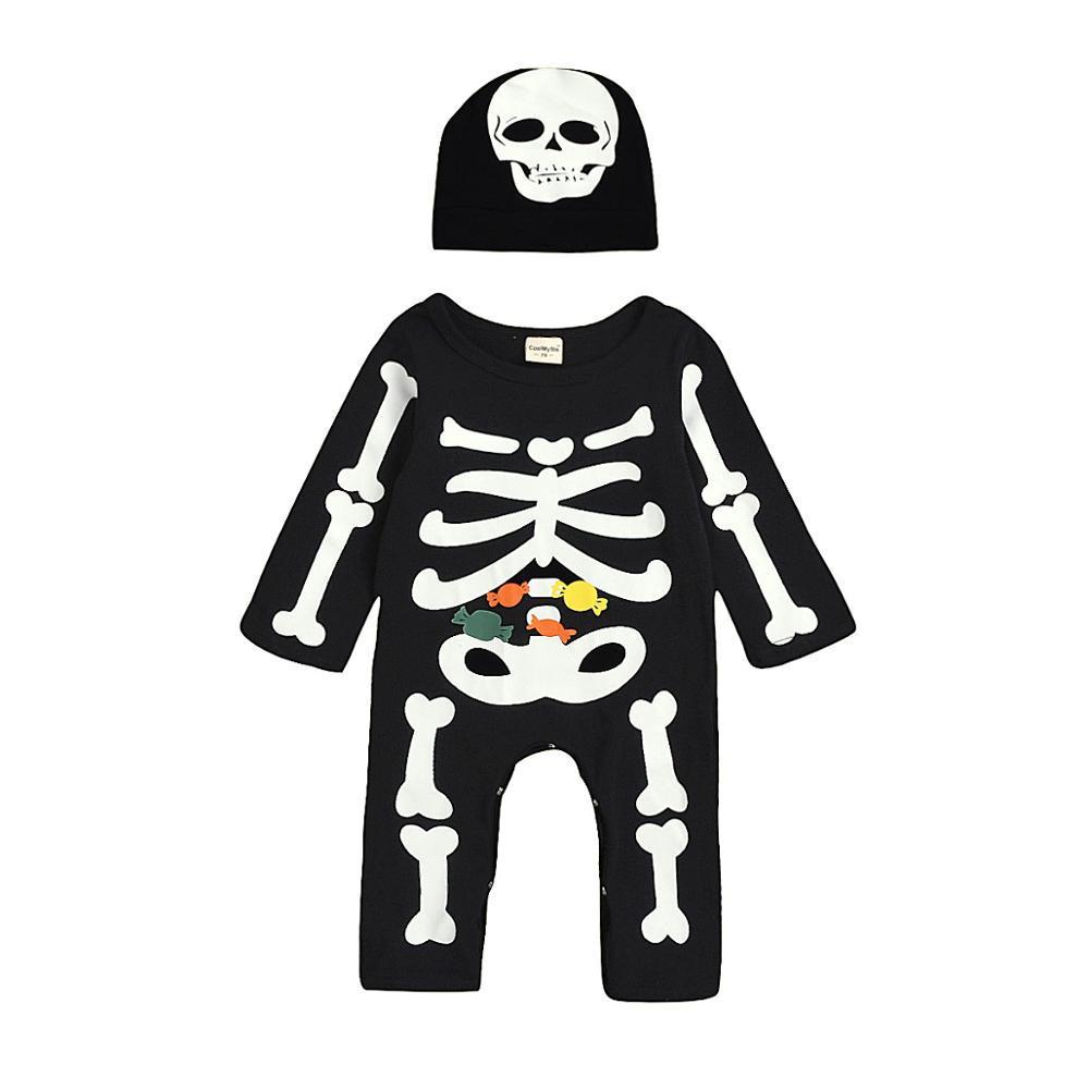 Long sleeve Halloween  one-piece romper