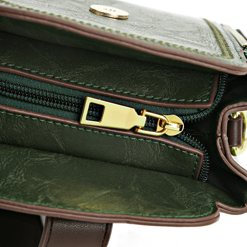 Leather Textured Handbag Shoulder Crossbody