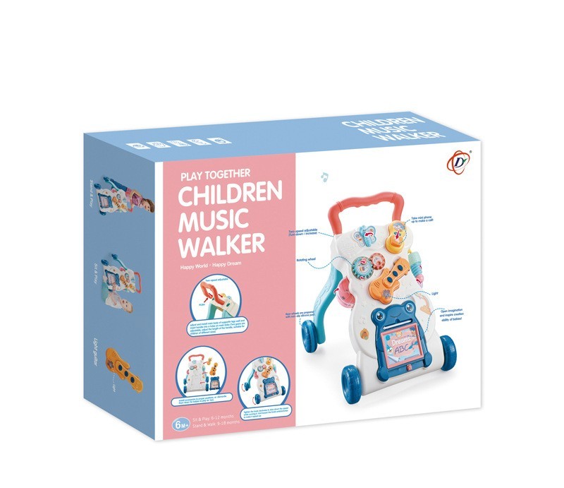 Children's Educational Toys Musical Walker Trolley