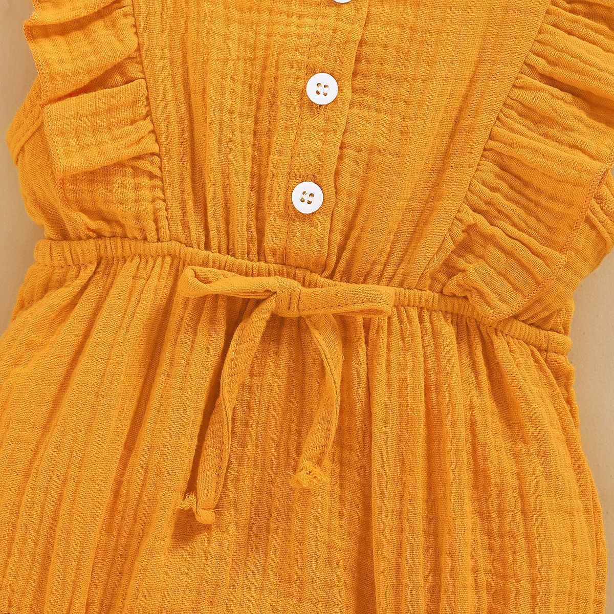 Lace Sleeve Double-Sided Ruffled