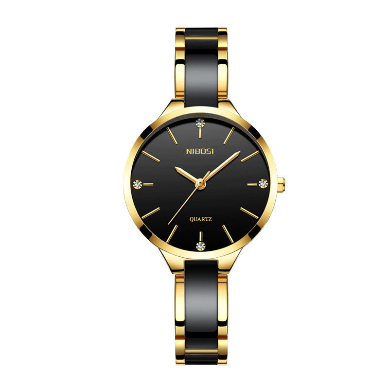 Rhinestone Ceramic Waterproof Quartz