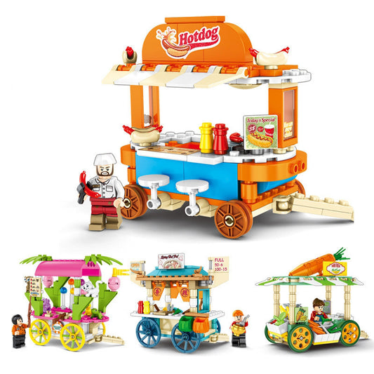 Trolley Mini Street View DIY Children Assembling Toys