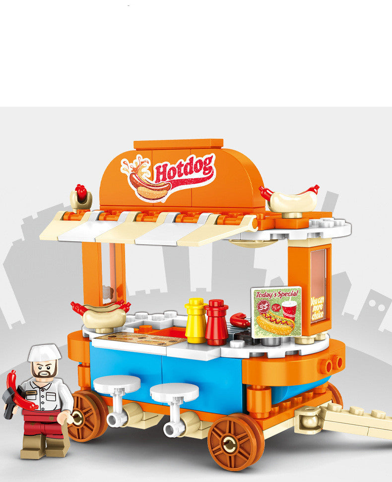 Trolley Mini Street View DIY Children Assembling Toys