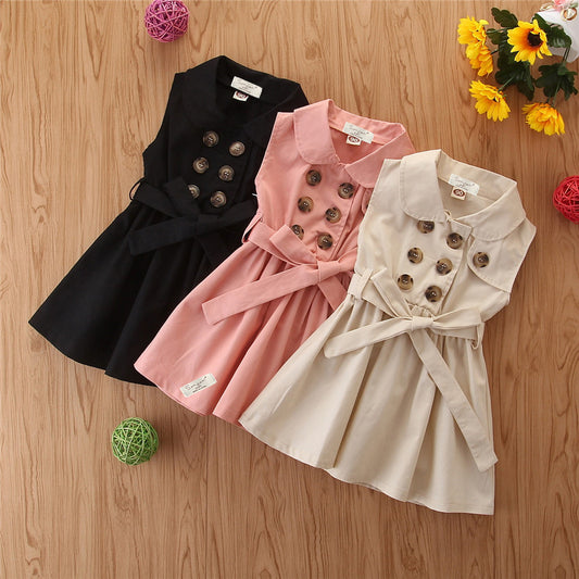 Summer Toddler Baby Girl Dress Kids Princess Casual Sleeveless