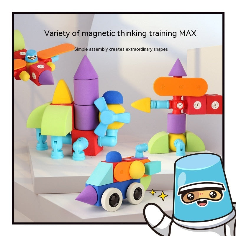 Magnetic Building Blocks Assembled Educational Toys