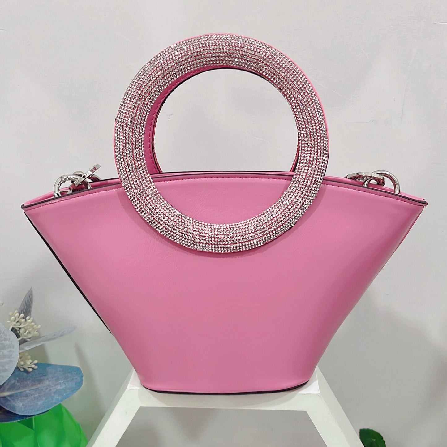 Diamond Round Handle Bag