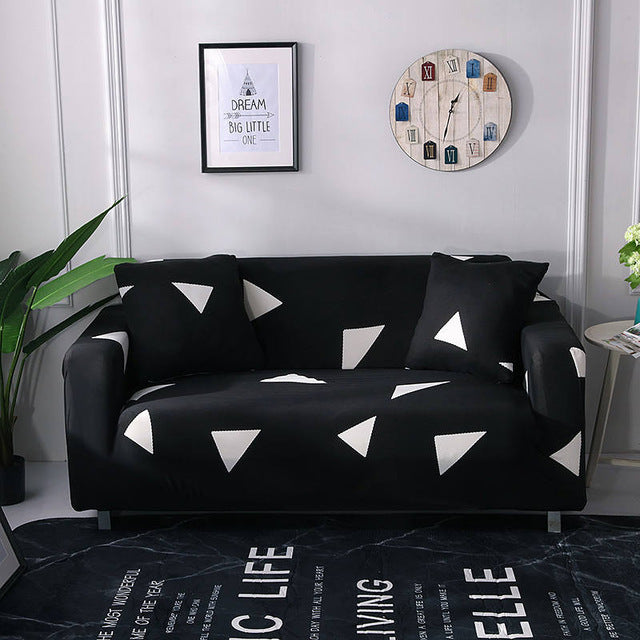 Printed cushion sofa cover
