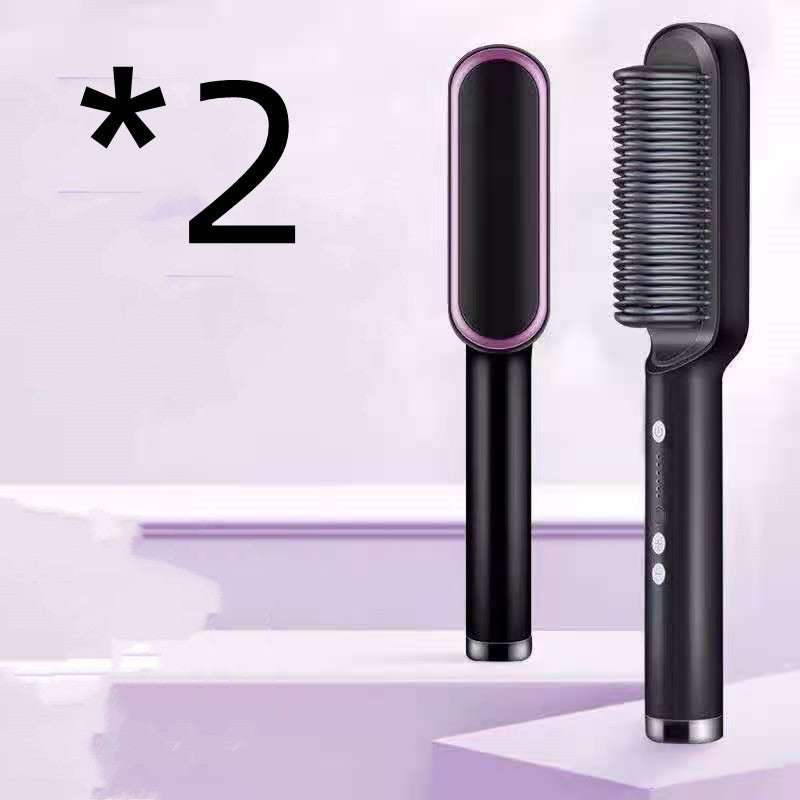 New 2 In 1 Hair Straightener Hot Comb  Dual-purpose Electric Hair Brush