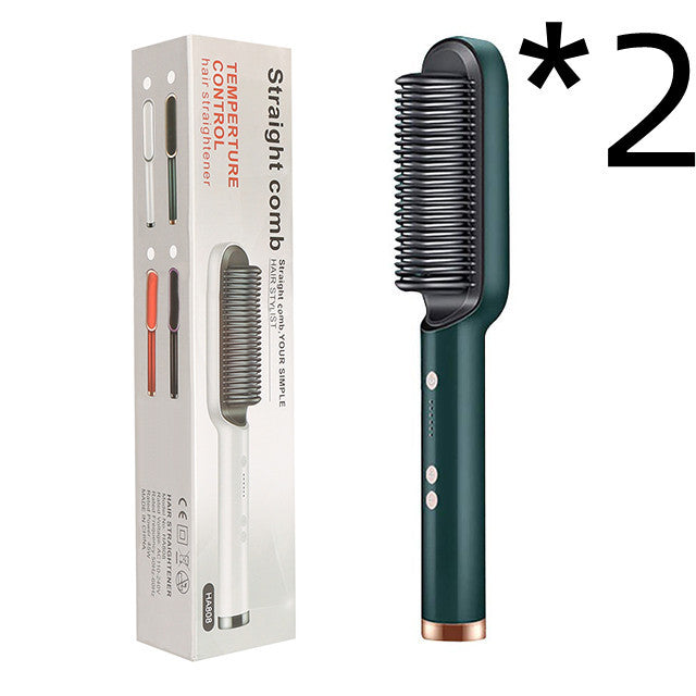 New 2 In 1 Hair Straightener Hot Comb  Dual-purpose Electric Hair Brush