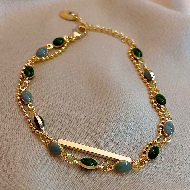 French Retro Double-layer Bracelet