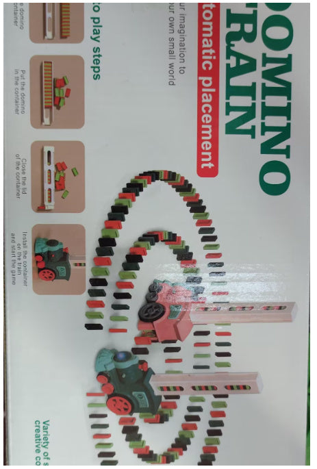 Domino Train Toys Car Puzzle Electric Building Blocks Train Toy