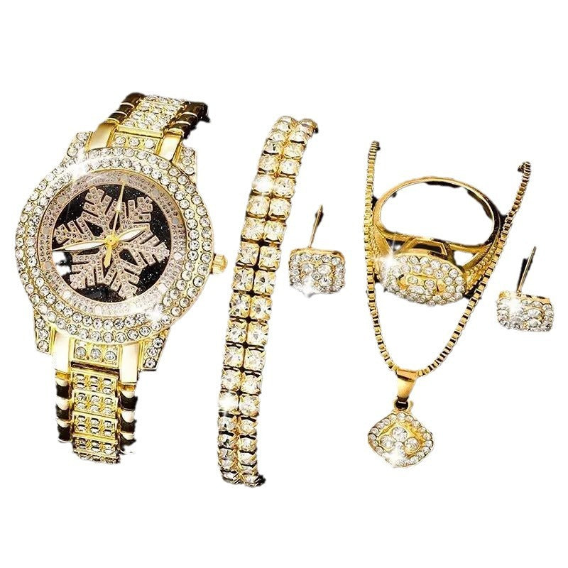 Snowflake Luxury Full Rhinestone Jewelry Set